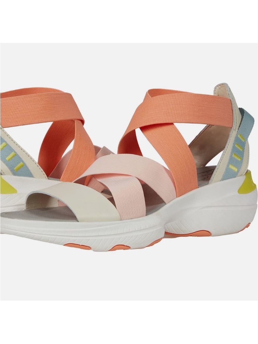 Sorel Explorer Blitz Eraser Paradise Peach Multi Strap Sandals Size 9.5